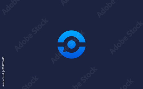 letter c with chat logo icon design vector design template inspiration