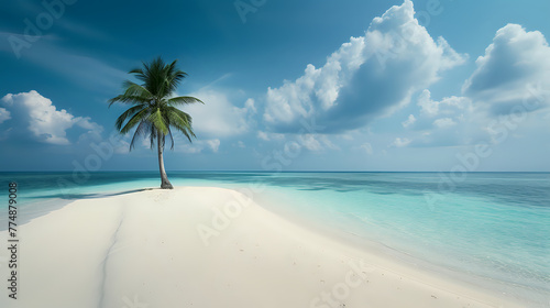 Turquoise Tranquility: Deserted Shore © Крипт Крпитович