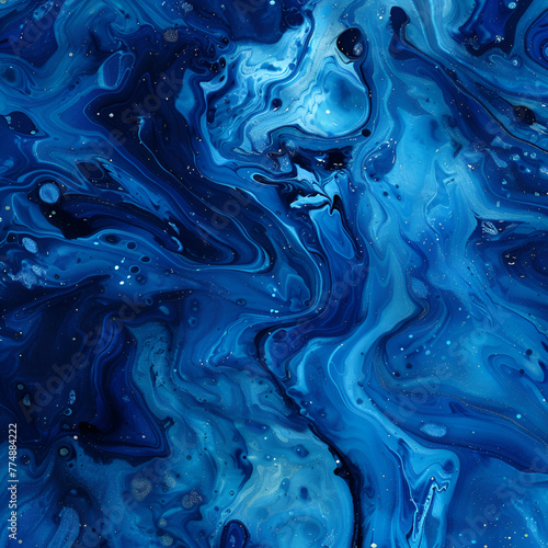 A blue abstract album cover background