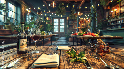Elegant Dinner Table Setting, Luxurious Dining Room Decor, Sophisticated Event Arrangement