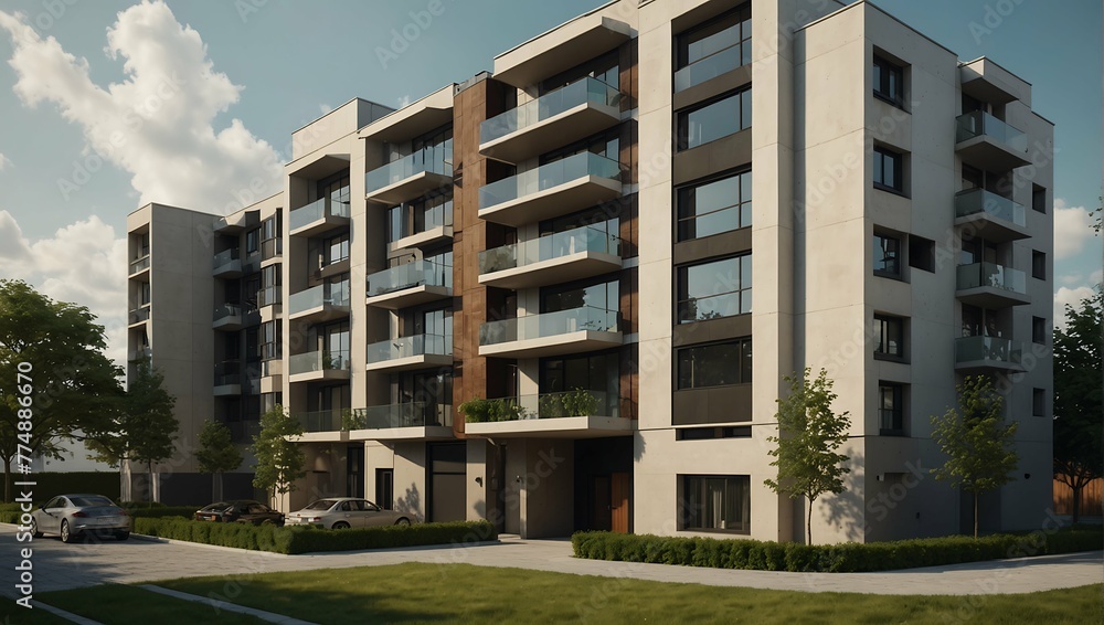 3d Ai architecture building rendering of isometric house 3d Ai architecture building rendering of isometric house