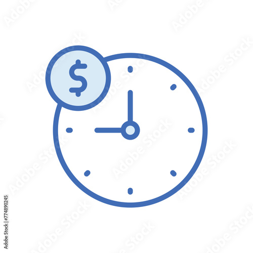 Overtime vector icon