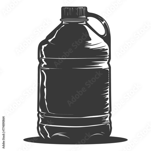 Silhouette Gallon of water black color only
