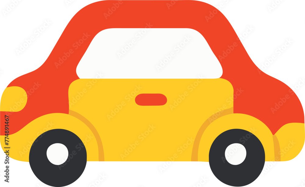 icon for car, icon colored shapes