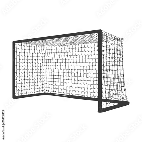 silhouette ground soccer goal sport black color only
