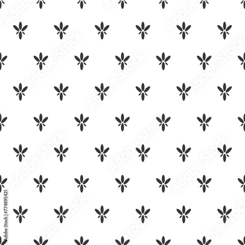 Vector seamless pattern. Modern stylish texture with monochrome trellis. Repeating geometric forms. Simple graphic design. © Наталя Дар