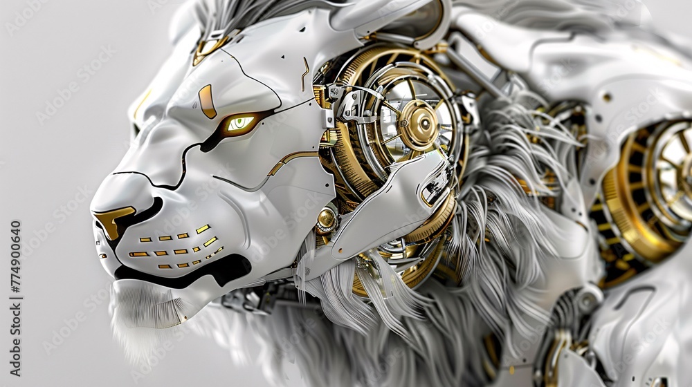 Fototapeta premium robot lion 