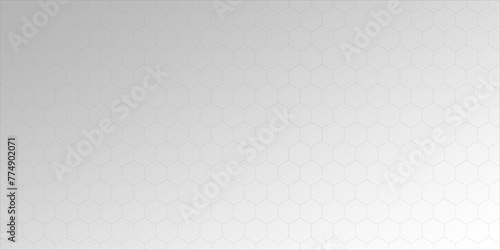 Vector illustration of grey hexagons on a gray background. Blank for the design. 