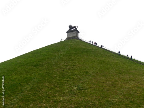Waterloo, March 2024 - Visit to the Lion's Mound, the memorial to the Battle of Waterloo in Belgium 