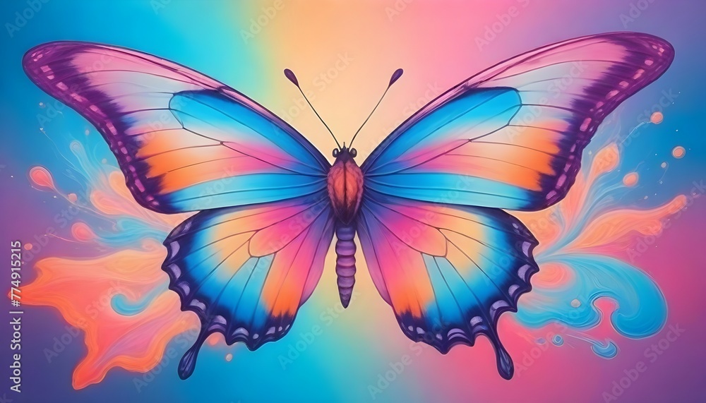 A colorful butterfly  (106) - obrazy, fototapety, plakaty 