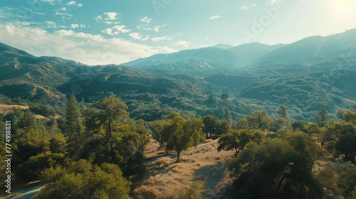 view of the mountains