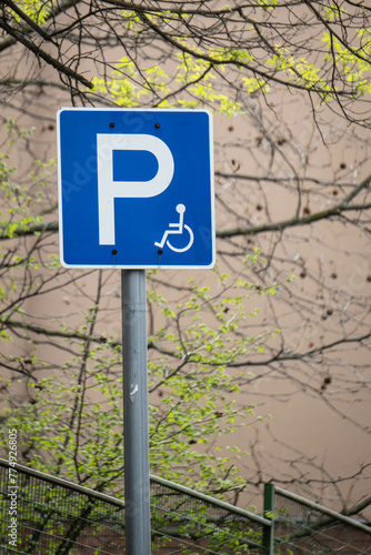 traffic sign parking disabled