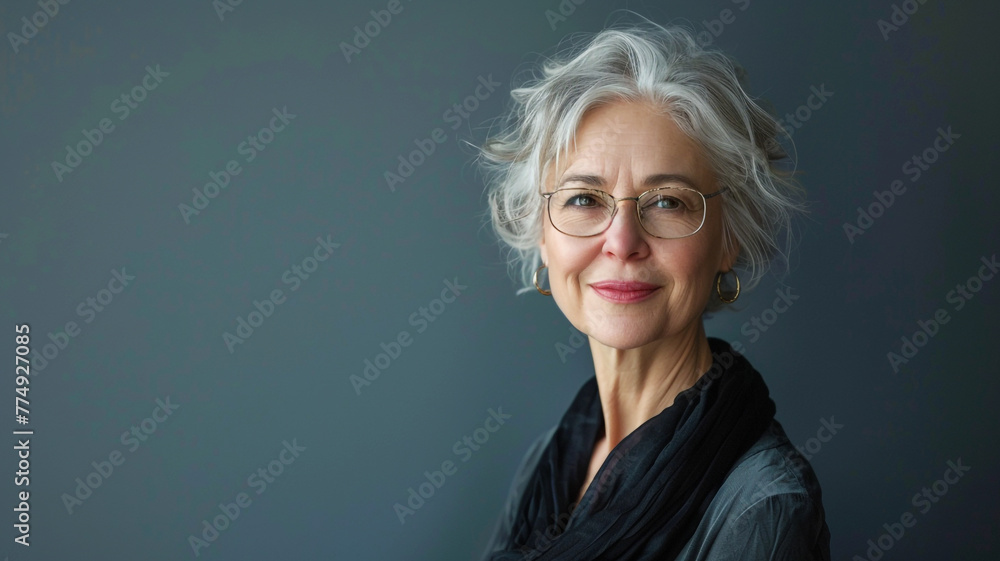 Studio shot of beautiful mature woman Studio shot of beautiful mature woman