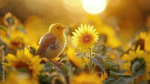 Sunflowers Field at Sunset © olegganko