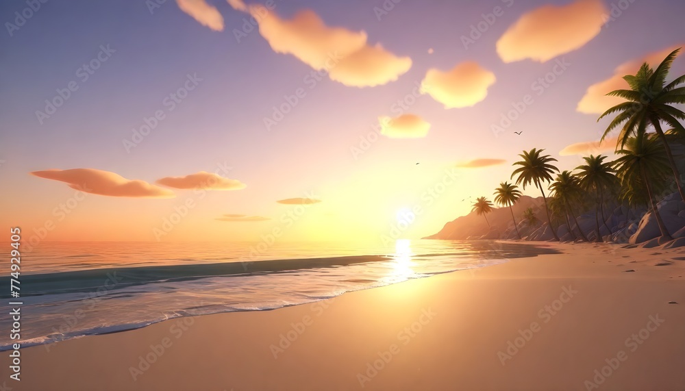 sunset on beach  (11)