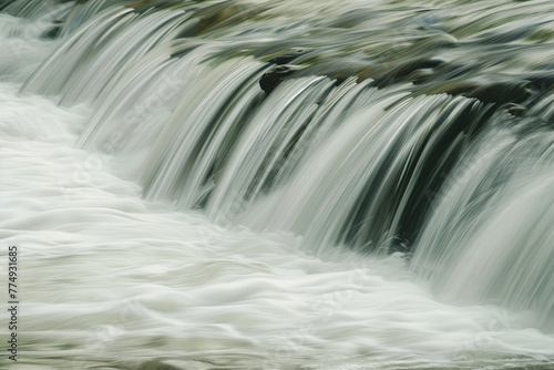 Closeup of waterfall for background