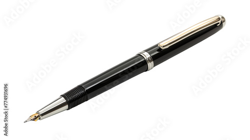 A pen isolated against a white background.