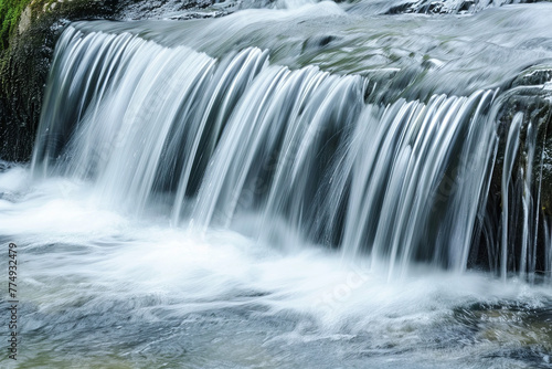 Closeup of waterfall for background
