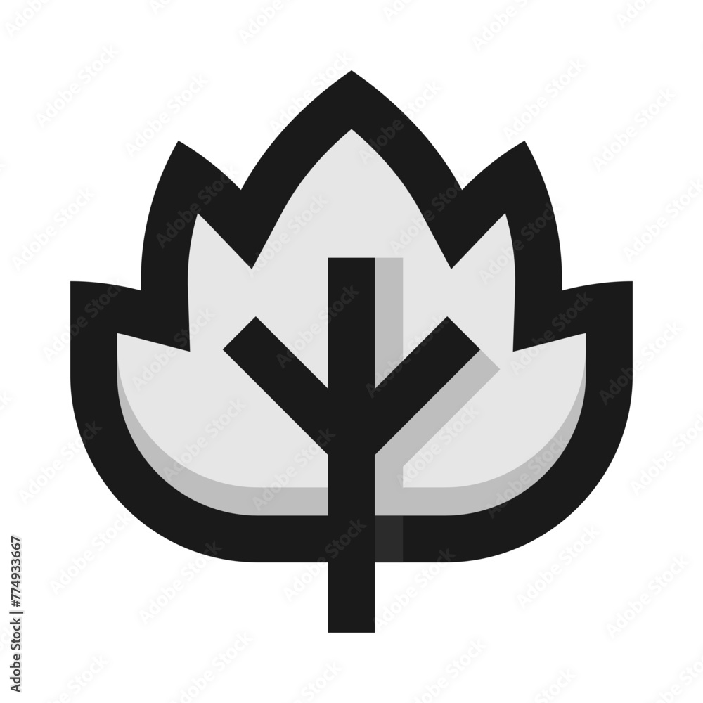 Fototapeta premium Leaf Flat Icon