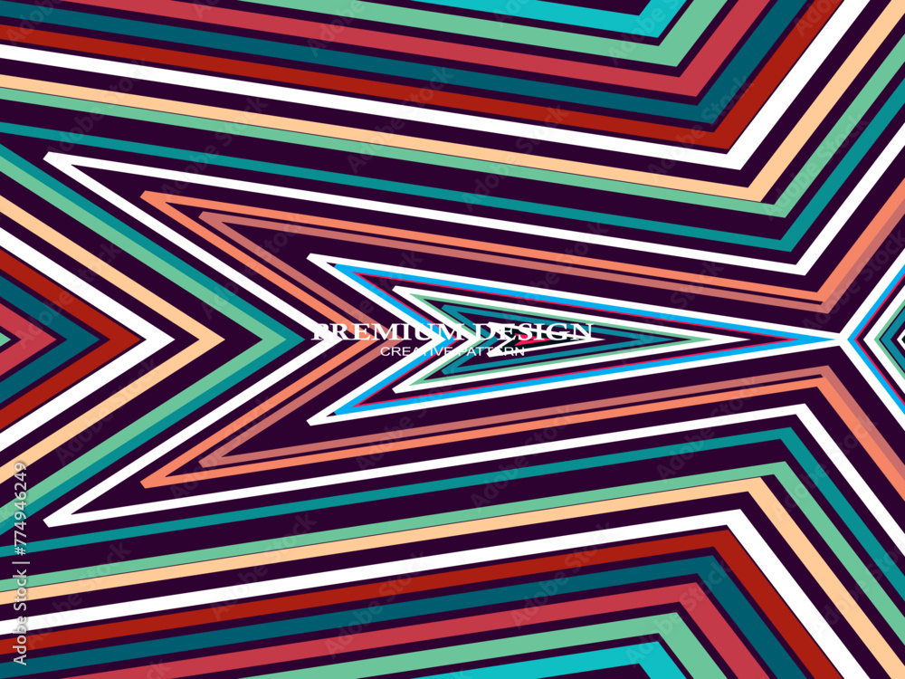 Premium Background with Abstract Colorful Lines pattern. Geometric Digital Art. Retro colorful striped wallpaper. Premium Background with Abstract Colorful Lines pattern. Geometric Digital Art. Retro colorful striped wallpaper.
