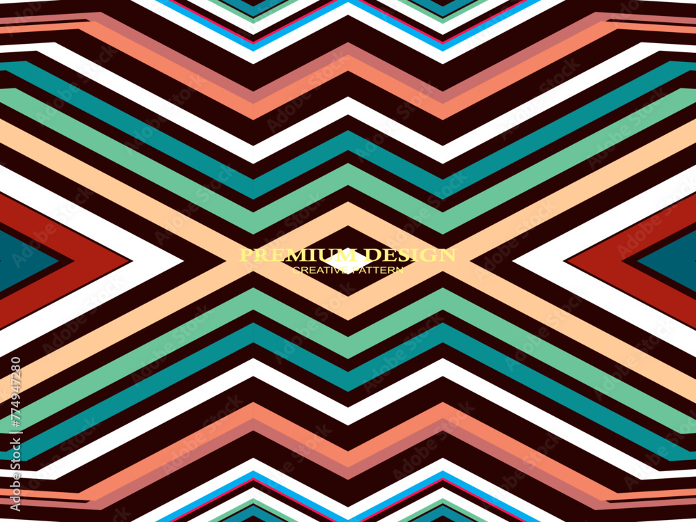 Premium Background with Abstract Colorful Lines pattern. Geometric Digital Art. Retro colorful striped wallpaper. Premium Background with Abstract Colorful Lines pattern. Geometric Digital Art. Retro colorful striped wallpaper.