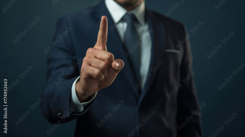 Business leader making a point Business leader making a point