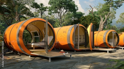 35. Portable Disaster Relief Pods: Imagine portable, easy-to-deploy pods that can provide shelter, 
