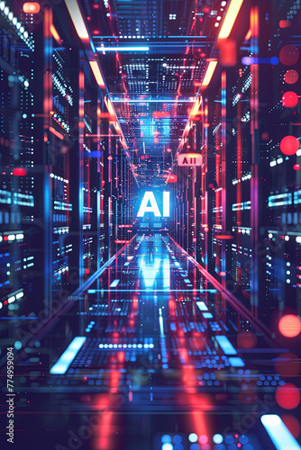 A data center for AI training