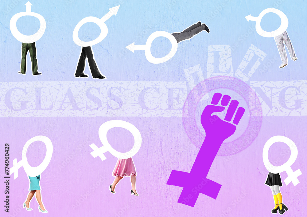 Shattering the Glass Ceiling Feminist Power for Equality. Composite