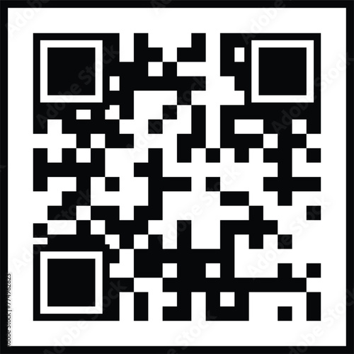 Scan QR code icon. Digital scanning qr code. QR code scan for smartphone. QR code for payment. Scan QR code symbol - stock vector.