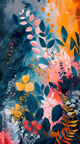 abstract Florals and botanicals posters
