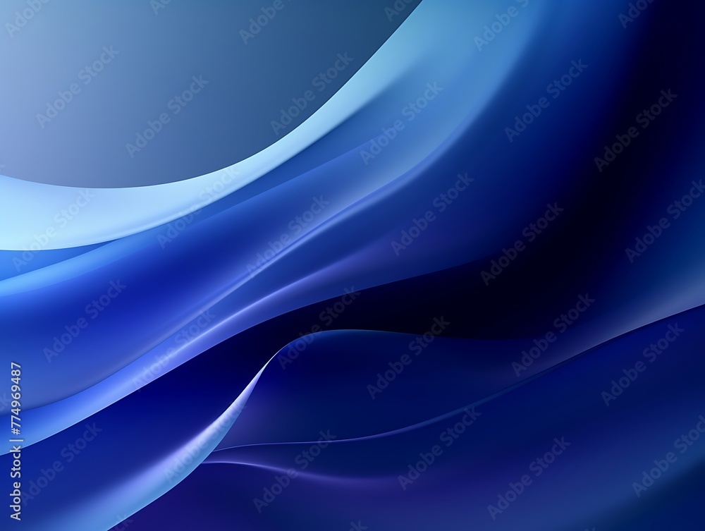 Fototapeta premium Abstract blue background with some smooth lines in it