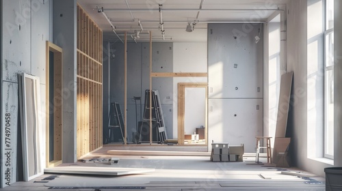 Repair of house, apartment. Construction work according to the design project. The concept of architectural design of residential buildings.