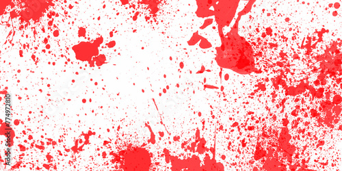 Red spilt texture of paint strokes. Abstract splash of color red stains wood floors texture and background. Abstract red grunge texture background. 