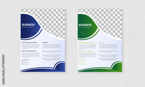 Corporate  Business  flyer design template.