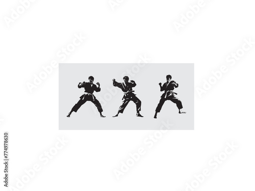Karate  vector, kung fu, martial arts