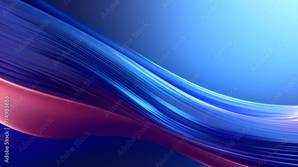 Blue gradient twisted lines, with a sense of technology Blue gradient twisted lines, with a sense of technology