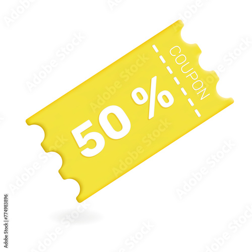 coupon voucher 3d gift promotion
