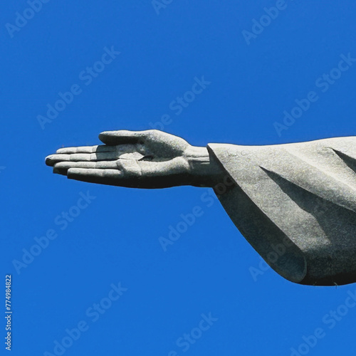 Destra, mão direita da imagem do cristo Redentor, 