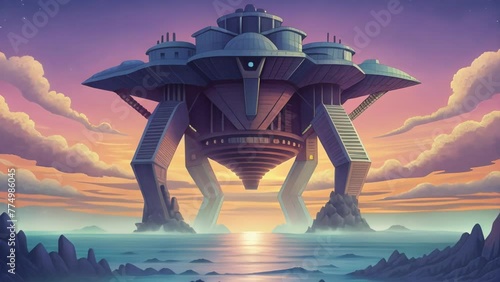 A massive futuristiclooking structure dominates the horizon its articulated arms rotating gracefully like a dancer thanks to the relentless photo