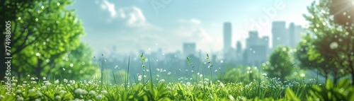 An illustrative concept of decarbonization, showcasing the reduction of CO2 emissions and carbon dioxide levels in the atmosphere, symbolizing a cleaner, greener environment