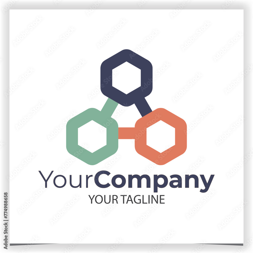 Vector team abstract logo template Vector team abstract logo template