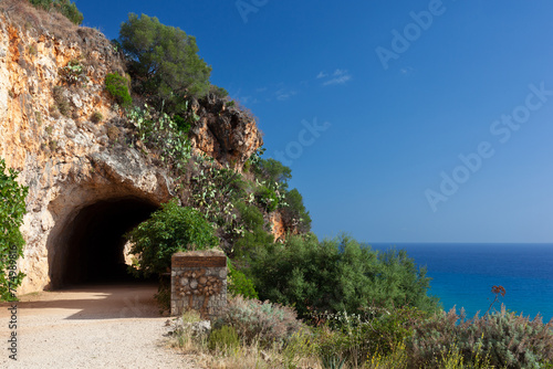 The Southern entrance to Natural Reserve Zingaro in Sicily, Italy