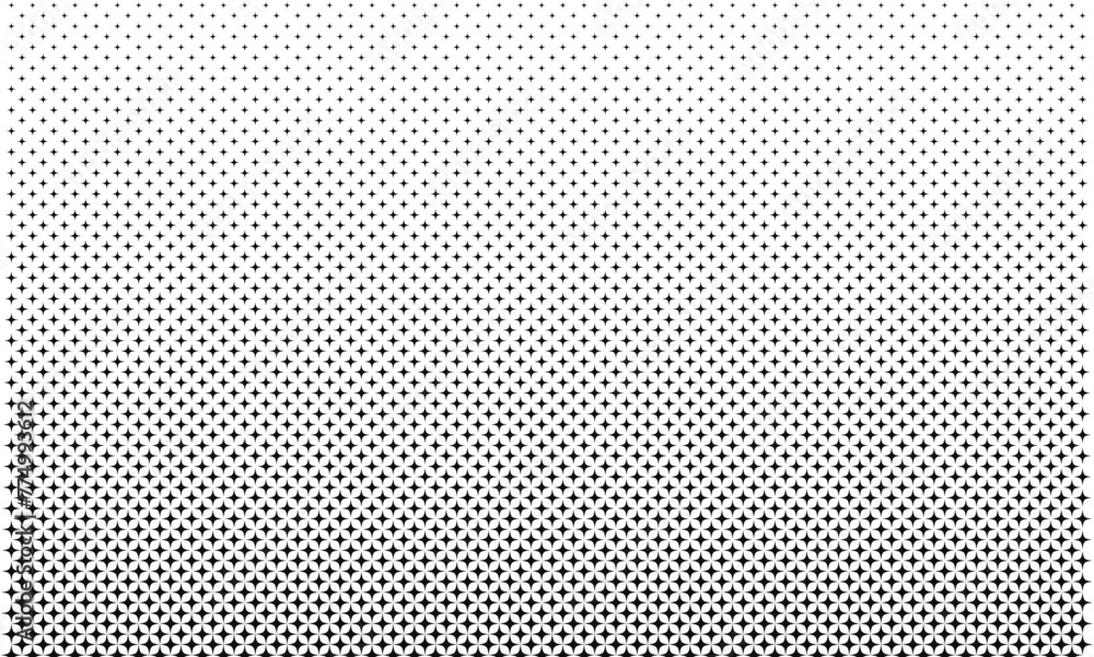 Halftone star pattern abstract texture background illustration