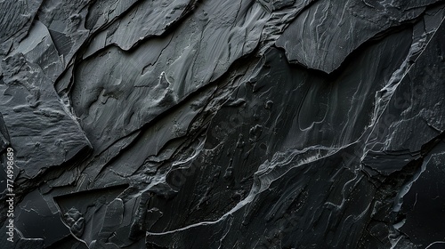 a black stone texture background for design, in the style of chiaroscuro contrast, chalk, smooth photo