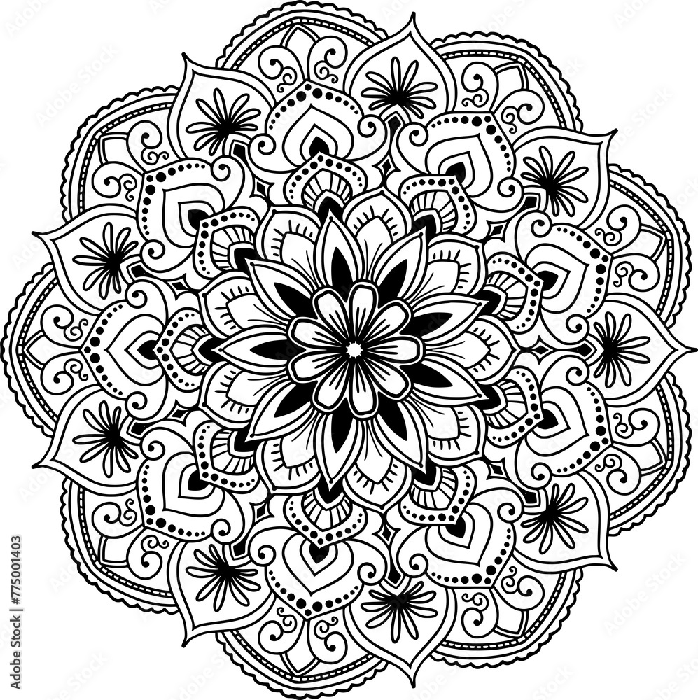 Lineal mandala background Lineal mandala background
