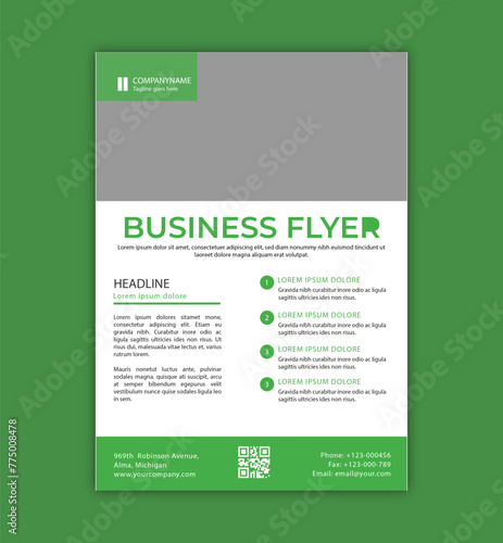 A4 format flyer or brochure for corporate business advertising vector abstract design, annual report or modern leaflet, cover or presentation corporate trendy style