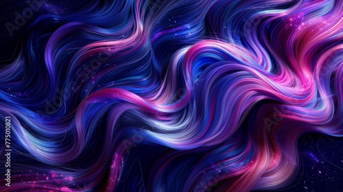 Abstract colorful hair strands texture