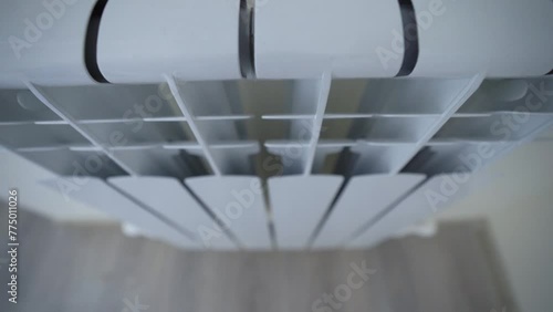 Heating radiator, white on room