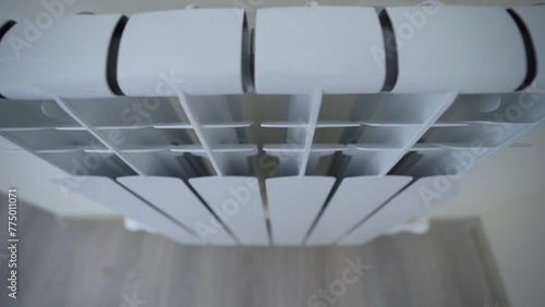 Heating radiator, white on room